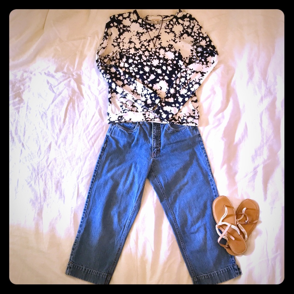 Vintage Eddie Bauer “mom style” capri jeans! 👖